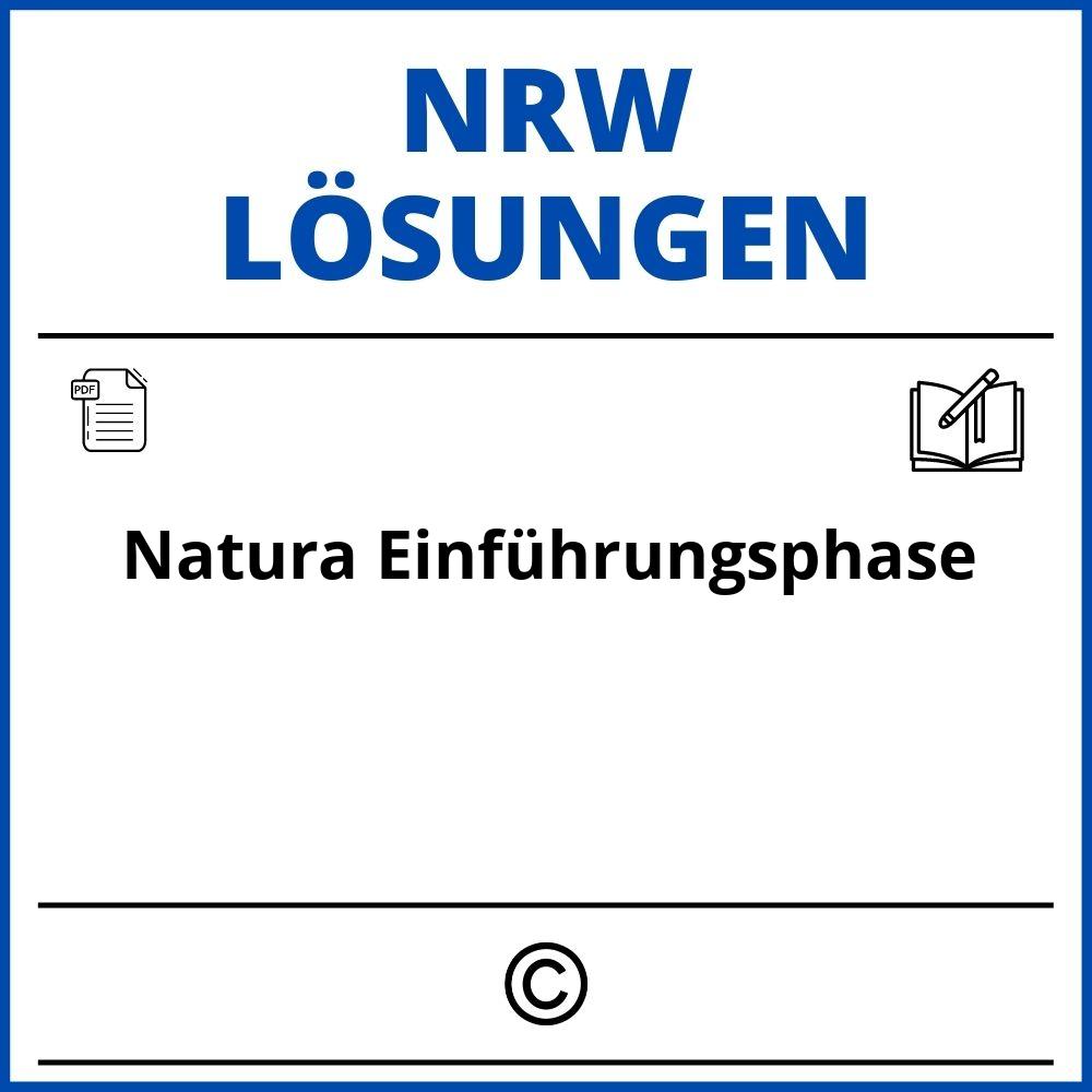 Natura Einführungsphase Nrw Lösungen