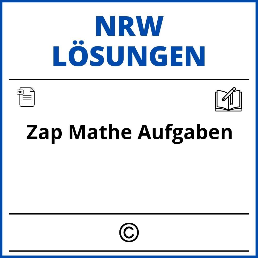 Zap Mathe Aufgaben Mit Lösungen Nrw